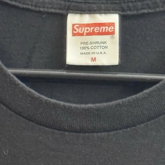 Supreme Men's Black Bogo 2014 20th Anniversary Box Logo‎ T-shirt Size Medium